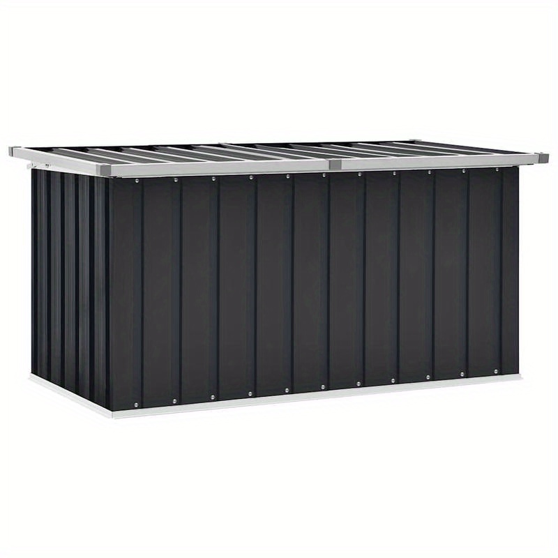 Medium-Size Outdoor Garden Storage Box - Heavy-Duty   (Black) Planter Box with Lockable Lid, 129x67x65cm, Lightweight & Portable Design for Patio, Yard, Balcony - Easy Assembly, Durable Construction for Tools, & Outdoor Organization - Ideal for Small Spaces, Box, Cabinet, Rack for Outdoor Storage, Box,Cabinet,Rack for Outdoor Storage