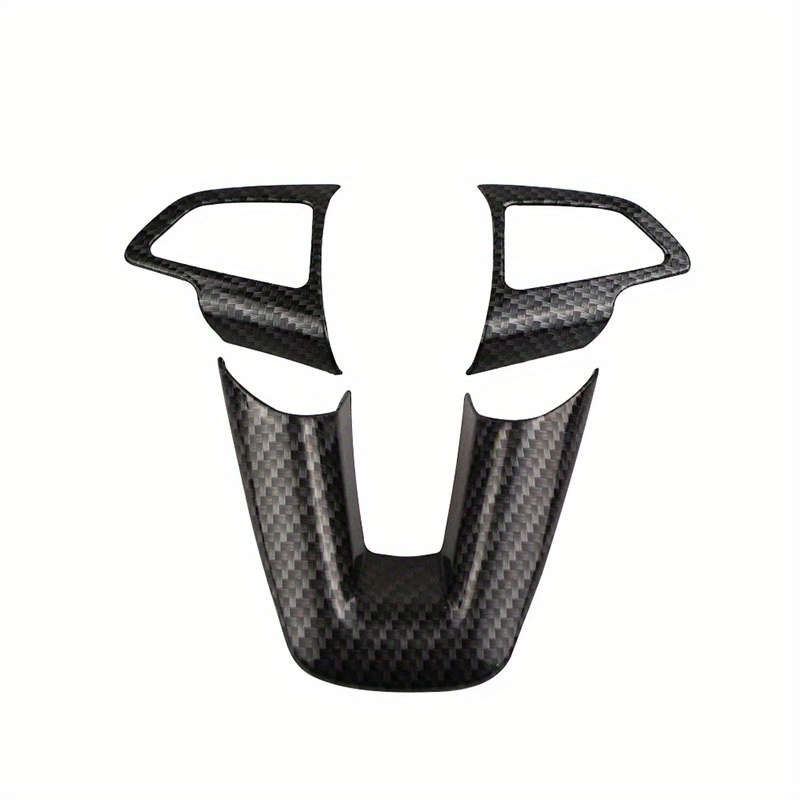 Steering Wheel Trim For Ford Focus, Abs Resin Carbon Fiber Style Decoration, Compatible With 2015-2018 New Car Interior Additions