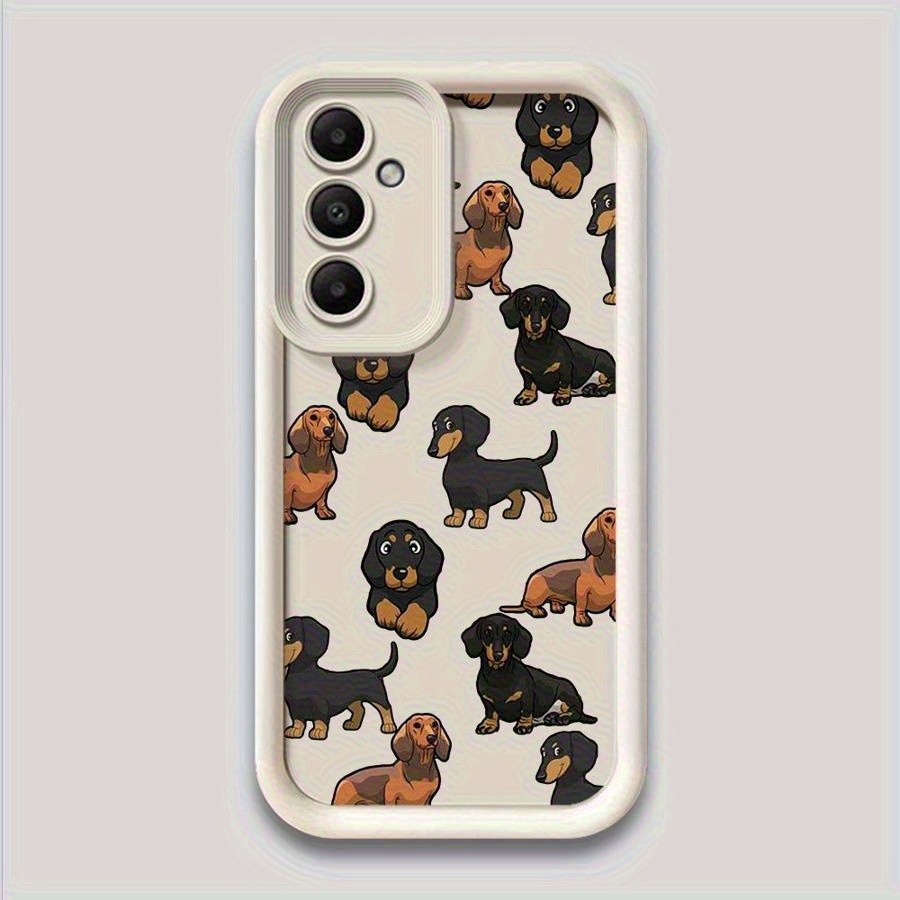 high screen dachshund pattern mobile phone case Temu Mauritius