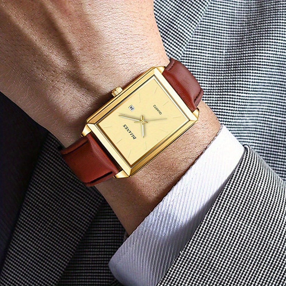 TEMU Luxury Men' Watch Quartz Date Men Watches Classic Business Casual Men Watches