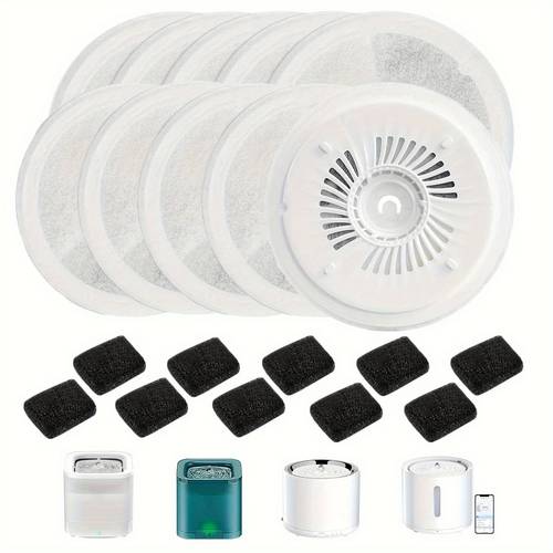 3 0 suitable for pet water fountain 2s 3 3 pro solo se and replacement filter 5 filters 5 foam filters no battery cat uncharged