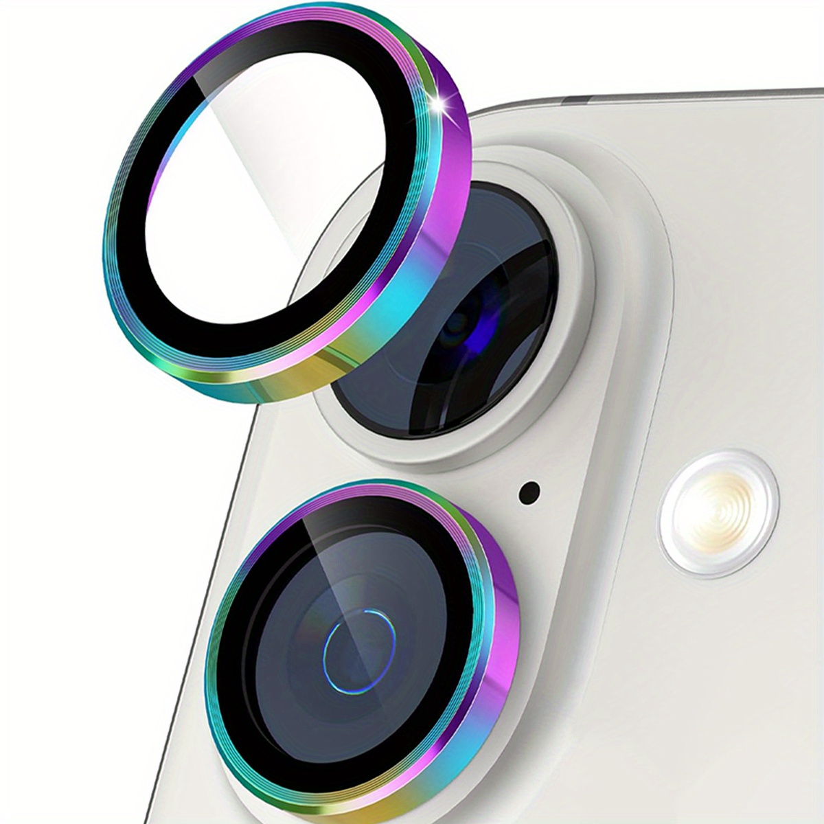 3 Pezzi Protezione Per Obiettivo In Metallo Vetro Per IPhone 16 - Foto 8