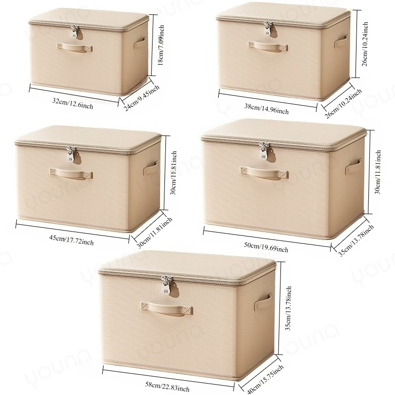Multifunctional Lockable Storage Box, Thickened Steel Frame