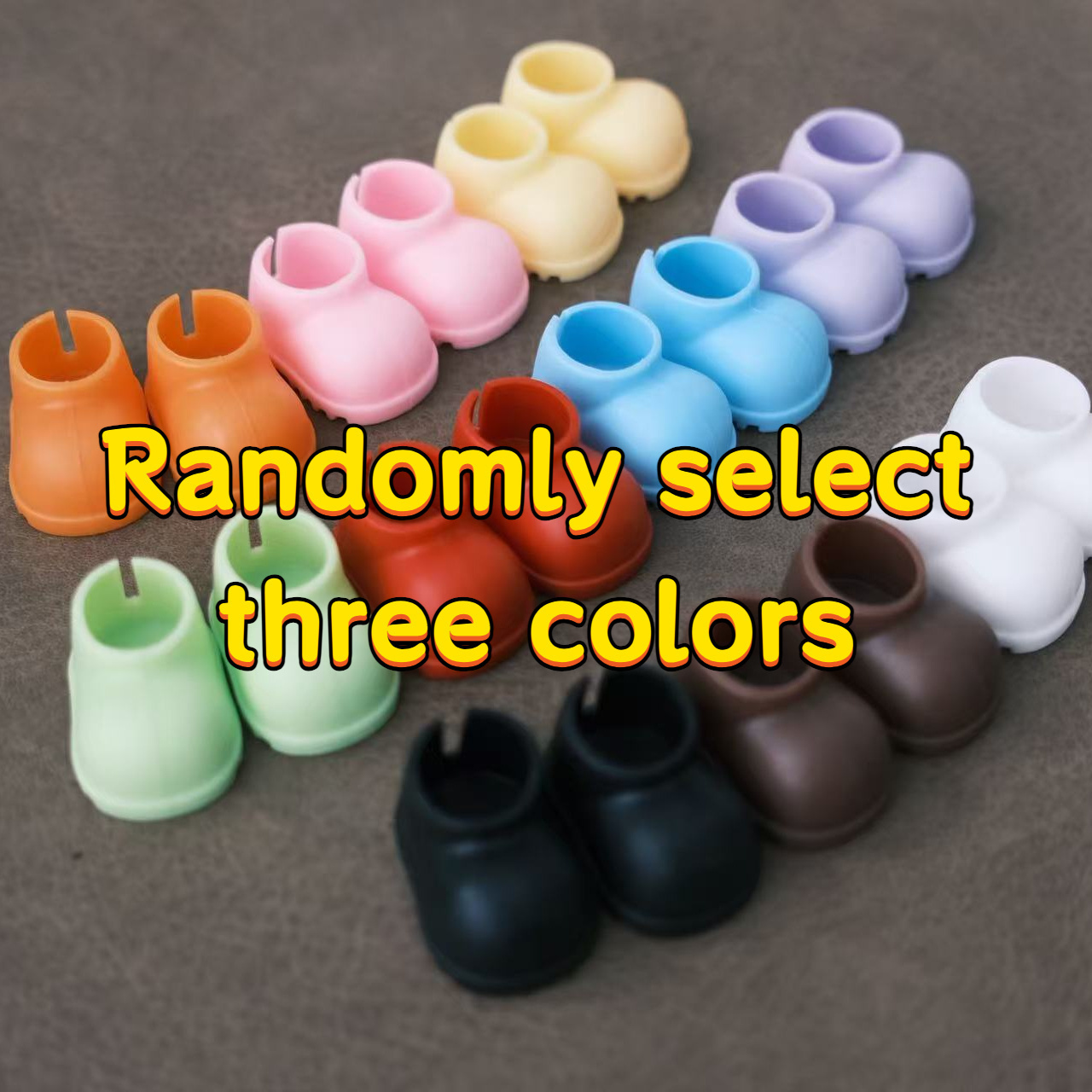 6 Pairs Mini Doll Shoes Anti Slip Styles Perfect Gift
