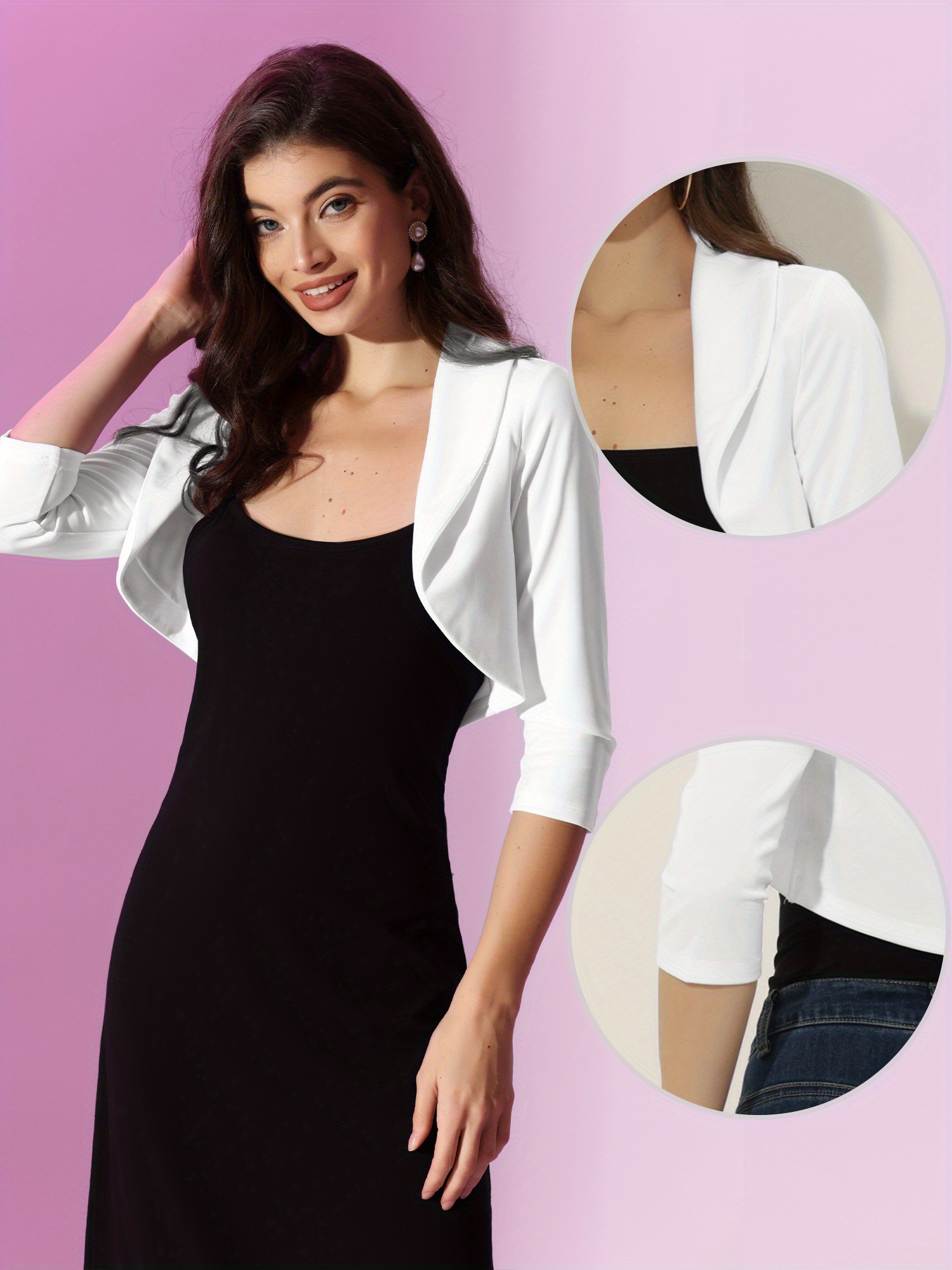 dressy shrugs womens wedding formal bolero jackets evening - Temu