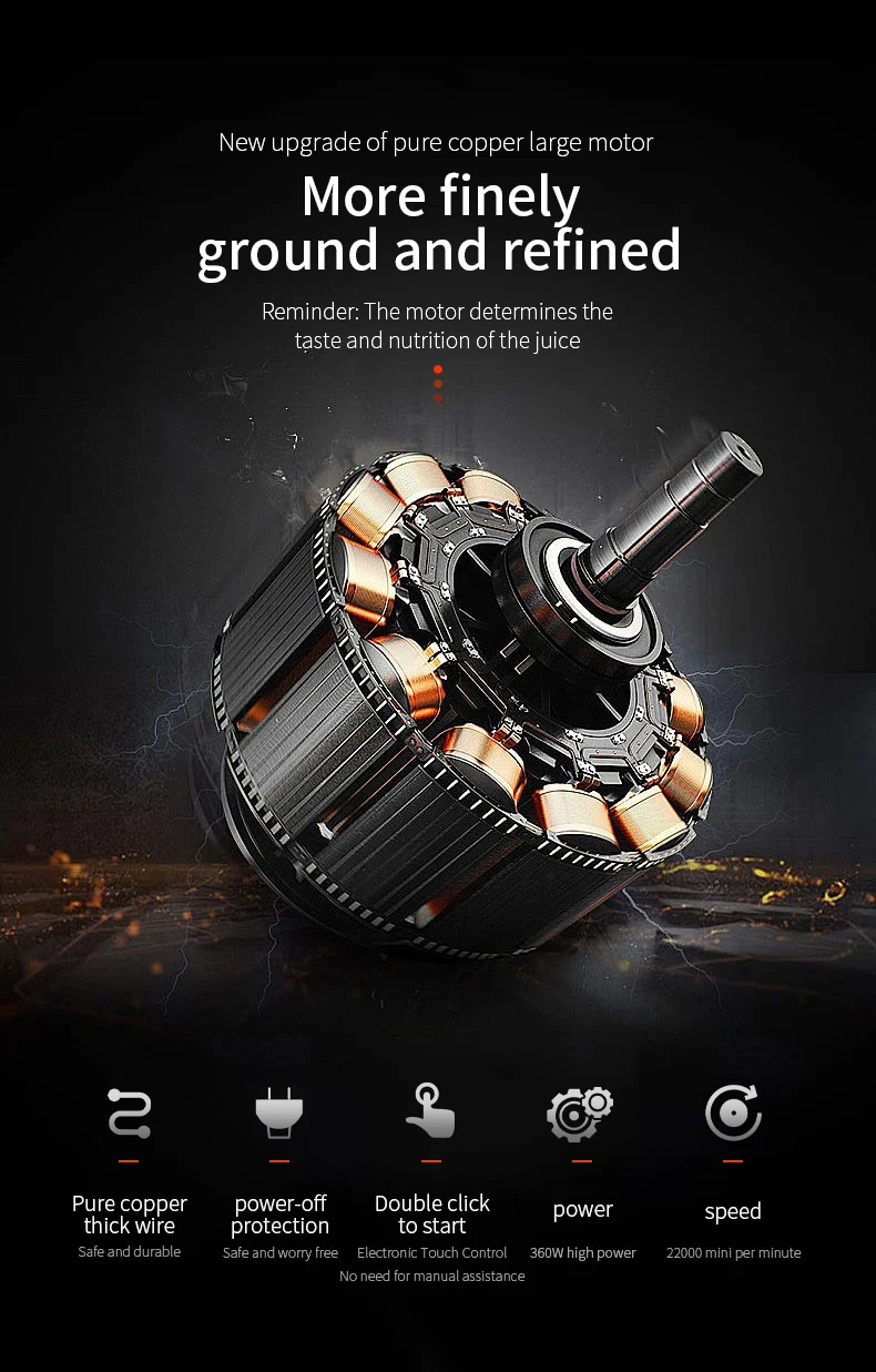 Portable Electric Juicer | 700ML Multifunctional USB Rechargeable Shake and Smoothie Mixer with Outdoor Mixing Cup, Stainless Steel Blades, Lithium Battery-18650 Series