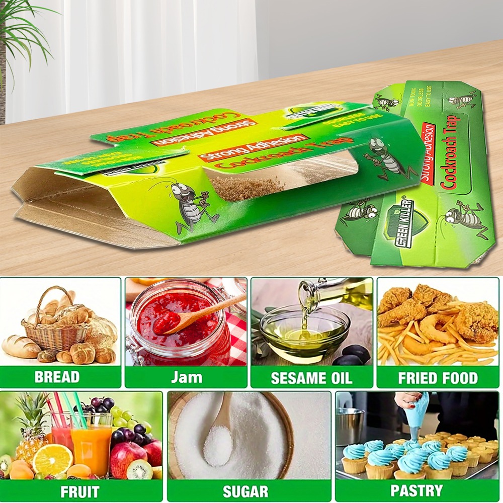 22pcs Green Cockroach House - Physical Pest Control Box, Insect Catcher, Cockroach Trap, Pest Catcher Paper Box, Easy to Use and Clean, Ideal for Pest Control in Apartments, Hotels, Restaurants, and Dormitories, Essential for Indoor Pest Prevention