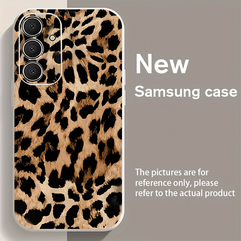 TEMU Phone Case: Trendy Leopard Print Soft Phone Case For Galaxy S25/s25 Plus/s25 Ultra/s24/s24 Fe/s24 Plus/s24 Ultra/s23/s23 Fe/s23+/s23