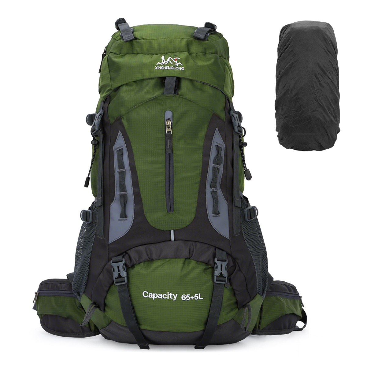 Image of 70l Large Capacity Trekking Backpack | Lightweight Outdoor Camping Daypack For Men And Women, Climbing Touring, With Zipper Closure, Utility Pocket, Adjustable Shoulder Straps, Machine Washable