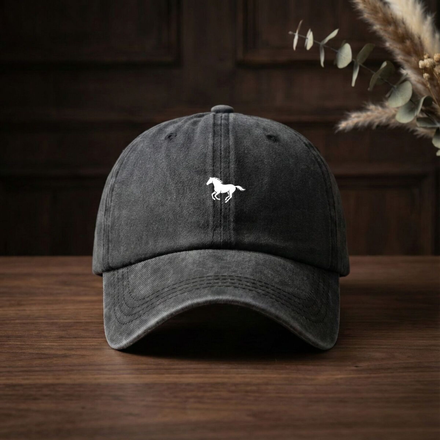 horse 2 trendy dad hat with   design   baseball cap soft fabric breathable and comfortable outdoor sports driving cap
