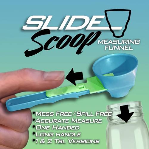slide measuring cup 2 in 1 measuring cup and multi function funnel measuring spoon spill proof durable abs resin suitable for sports drinks milk powder supplements food contact kitchen gadgets