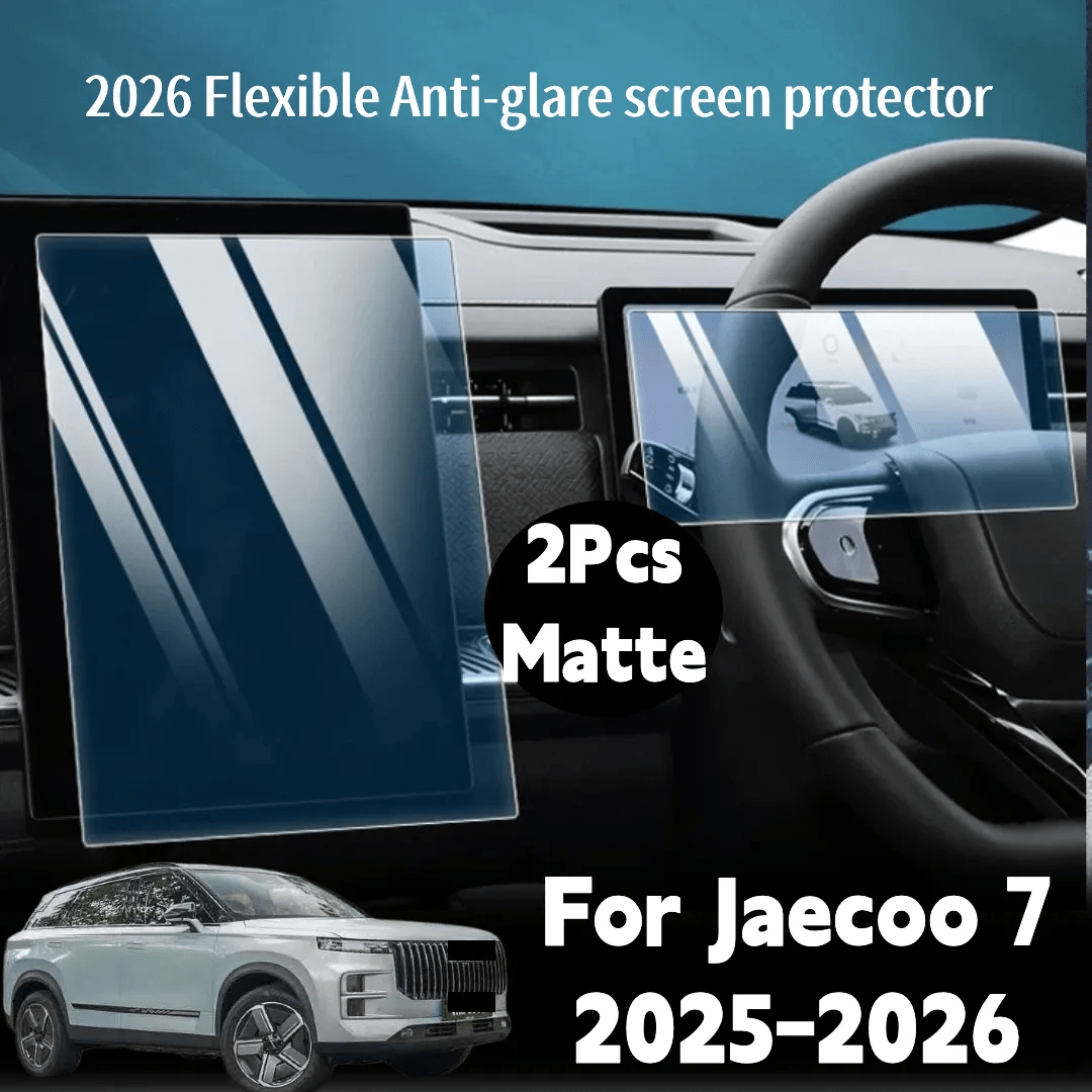 TEMU 2pcs/set Matte Screen Protector For Chery J7 (2025-2026 High-/awd/ ), 14.8 Inch Gps And 10.25 Inch Dashboard, Flexible Pet, Anti-fingerprint,