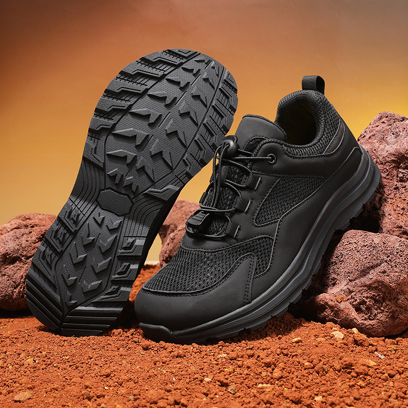 Men's Wide Toe Hiking Sneakers - Breathable Upper & Sole, Non-slip Traction Suitable For Outdoor Sports, Walking, Casual Wear - Wide Fit Round Toe Low-top Shoes For, Durable Cushioning (for Terrains)