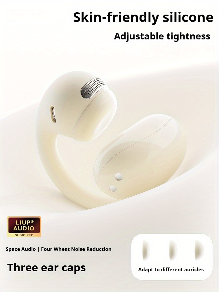 wireless clip on open ear headphones with smart noise cancelling   sand sports earphones usb charging for running workout Product details 4