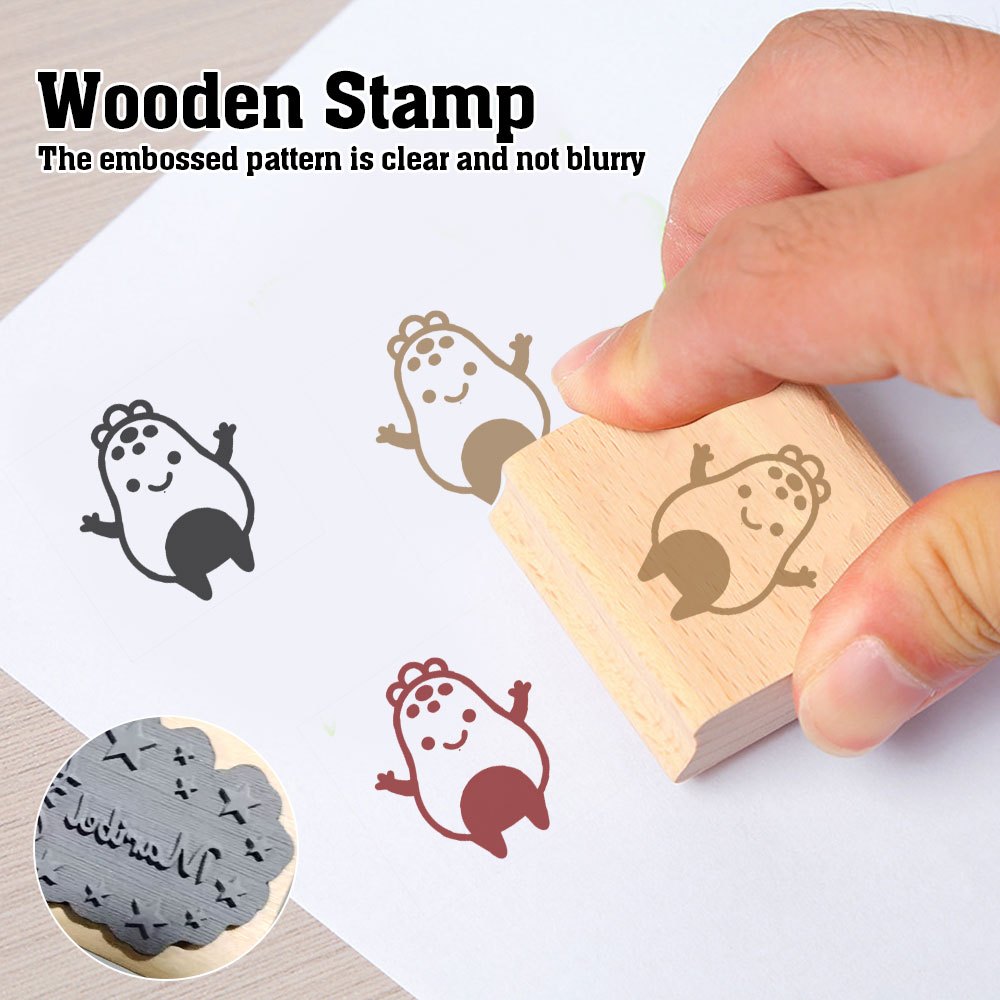 Wood Stamp for DIY Journaling and Scrapbooking