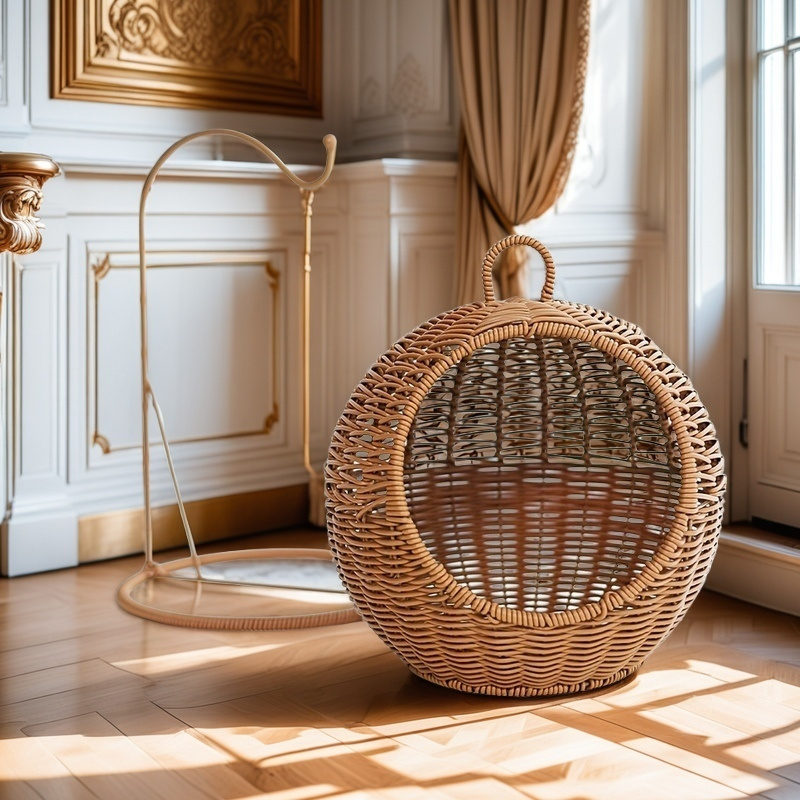 

Panier rond tissé à avec vue sur - adapté pour le rangement et la décoration de - adapté pour le rangement à domicile, etc., Paniers d'étagère