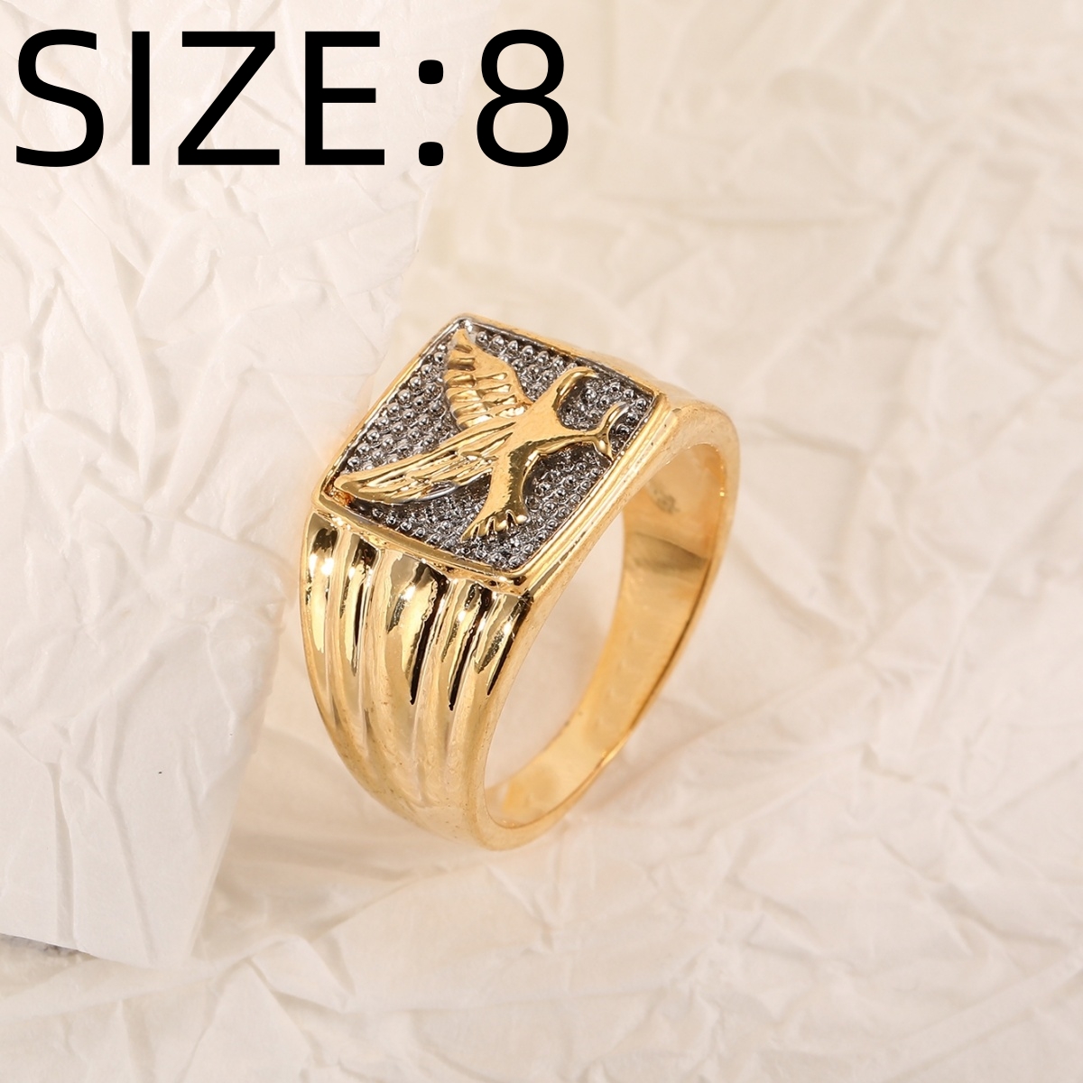Exquisite Eagle-Shaped Personalized Fashion Ring, Unisex