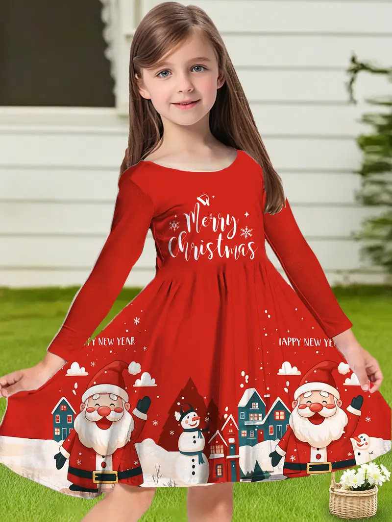 christmas cute dress Rudolph dress, christmas reindeer dress, christmas dress, cute girls christmas dress, girls holiday dress, classic christmas dress