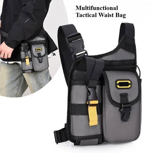 multifunctional waist bag outdoor wear resistant oxford cloth hip pouch cycling and hiking tool storage pack daily multi carry method utility belt bag