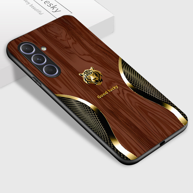 TEMU Coque de téléphone - Coque pour Samsung A57 5G, Coque de téléphone avec motif tigre doré, Coque arrière et , Cadeau