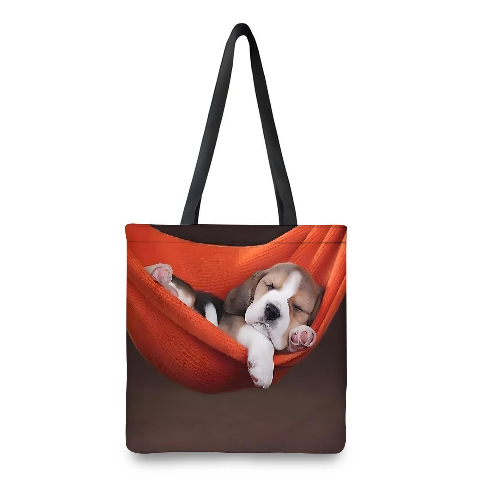 

1pc Beagle Puppy Print Tote Bag - Stylish & , Comfortable Shoulder Strap, Spacious Interior, Large Capacity - Grocery Shopping, Daily , Travel - Machine Washable Polyester