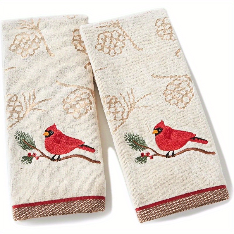 

Set Of 2 Polyester Dish Towels - 18x26 Towels & Embroidery, -, For & Bar