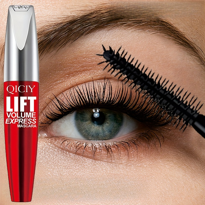 Set of 2 Black 5D Maximum Volume Mascara for Long-Lasting, Curl-Enhancing, Smudge-Proof Eye Makeup