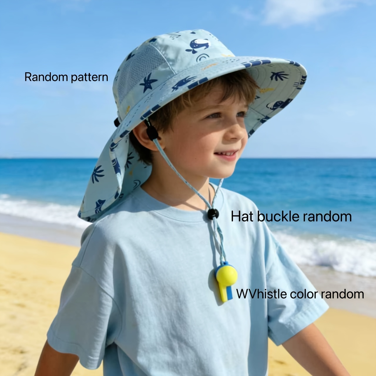 Hat With Wide Brim & Adjustable Strap - Lightweight Breathable Mesh & Outdoor Beach Hat, Suitable For Hiking, Fishing, Summer, Multicolor Cartoon