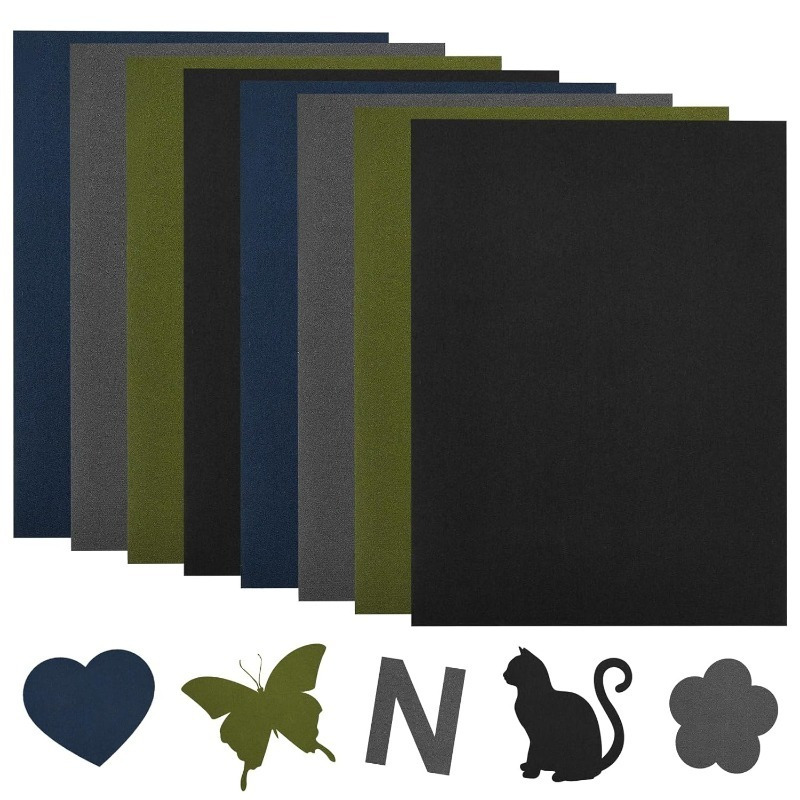 

Kit de réparation de patchs en nylon, 8 pièces, patchs de réparation auto-adhésifs, imperméables et lavables, couleurs assorties, 14.5x20cm, pour réparation de parkas et de tissus