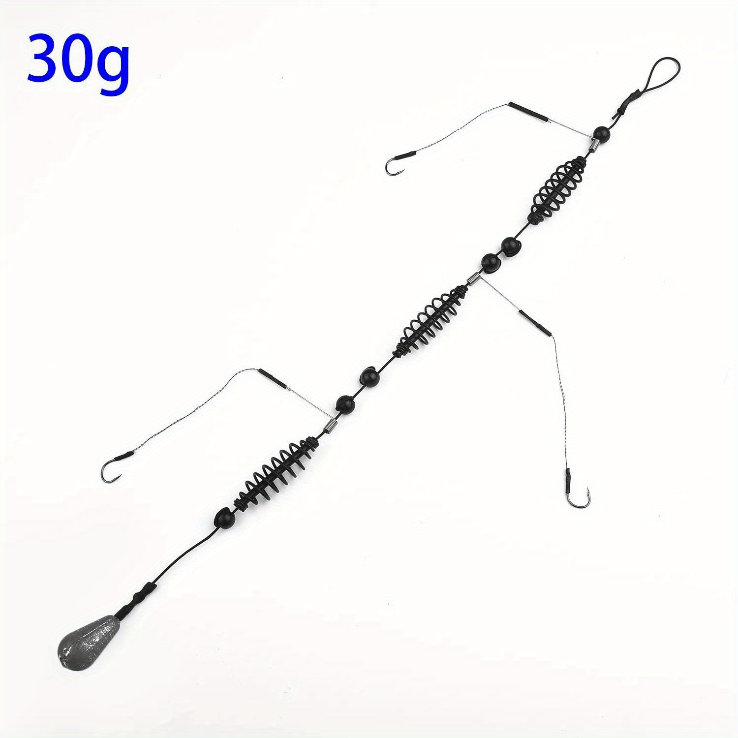 1pc Of Fishing Line Hooks With Bait Feeder, Catfish Clamps, Carp Fishing Gear 77-2200