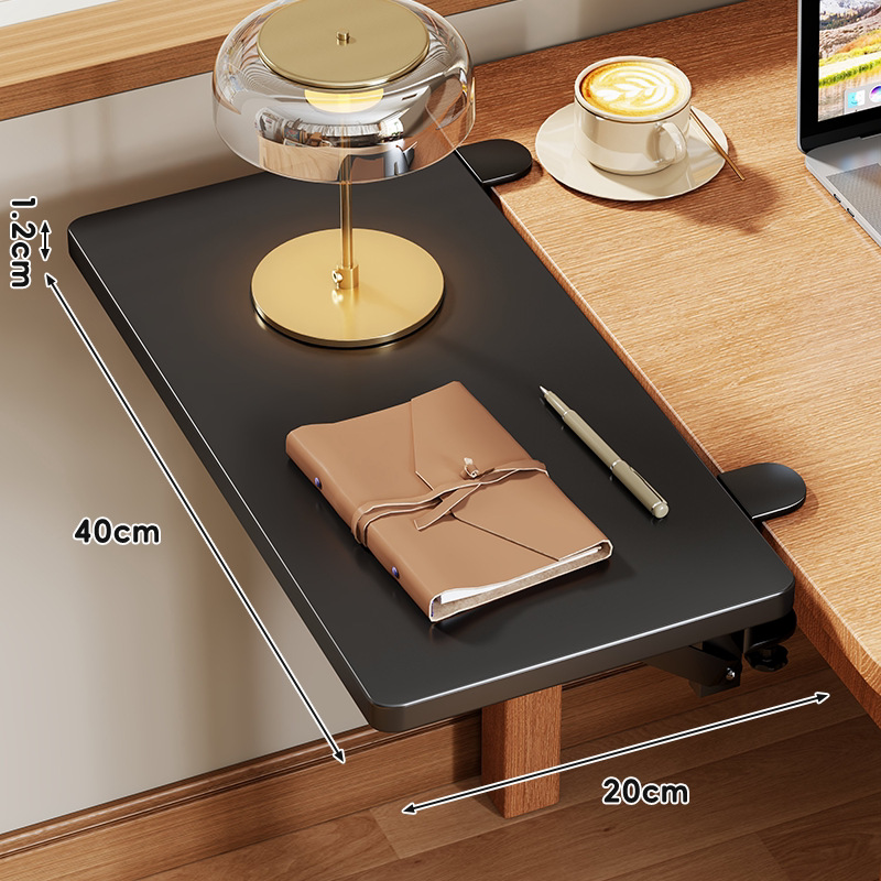 TEMU 【製品タイトル】デスクトップ拡張ボード、折りたたみ式キーボード、吊り下げブラケット、オフィスデスク拡張、幅拡張、穴あけ不要ブラケット
