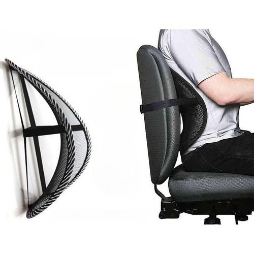 mesh back cushion for office chair and car seats lightweight breathable design fits most chairs 36x40cm pvc fabric