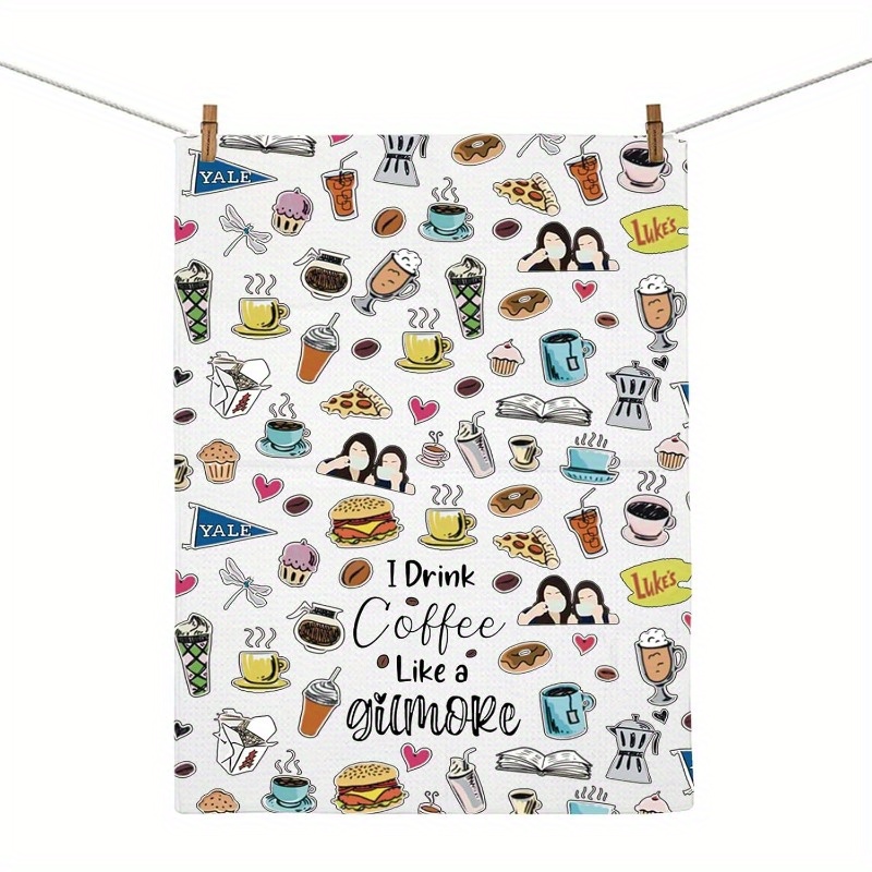 

Polyester Kitchen Towel - 18x26 Inch, Cartoon Design, Machine Washable - Perfect Gift For Tv Fans Funny Kitchen Towels