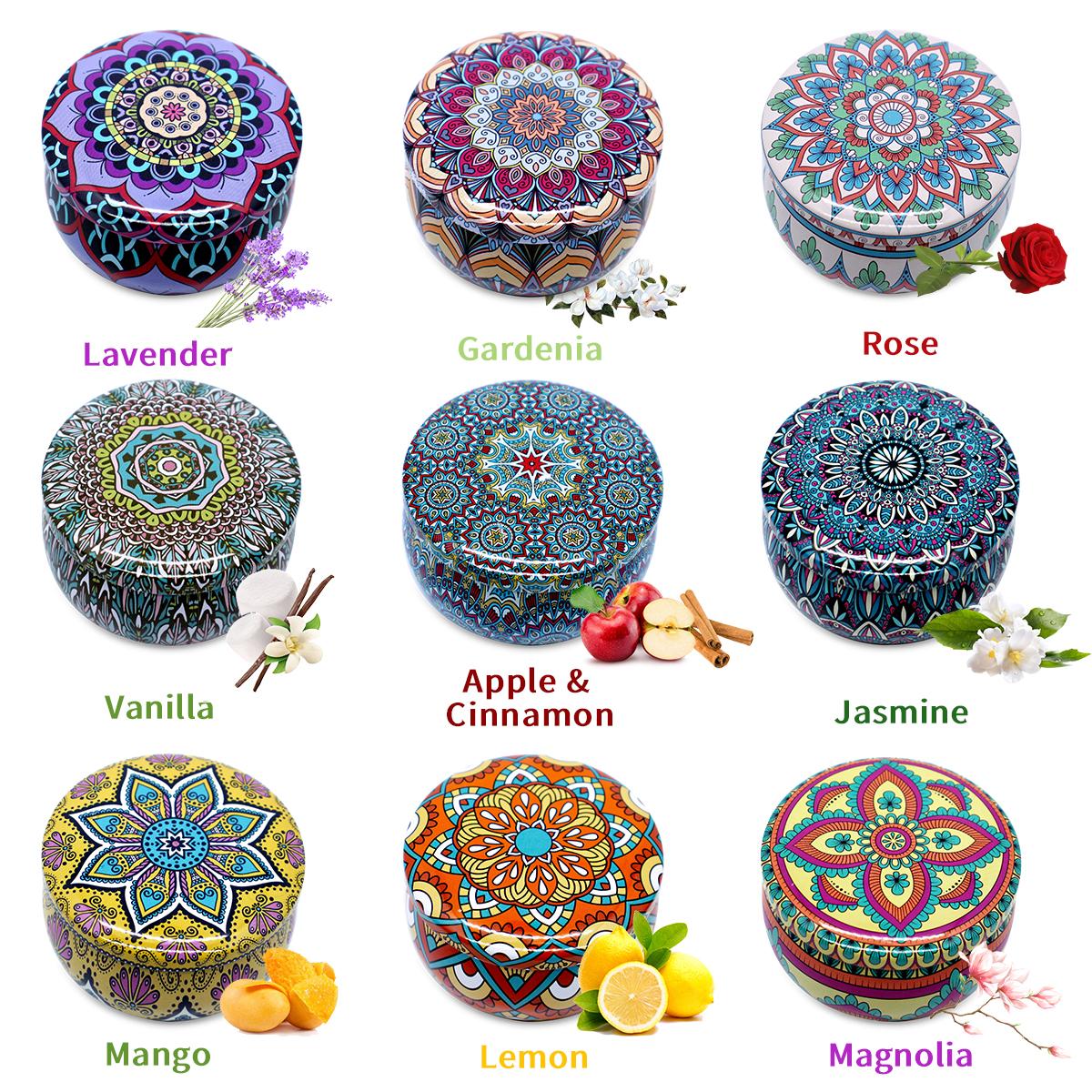 A Gift Set Of 9 Scented Candles , Perfect For Holiday Decorations For Christmas, Hanukkah, And Valentine's Day, Suitable For Home, For Home Decor, Meditation, And Yoga