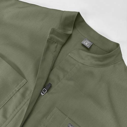 reißverschluss-integrierte krankenschwesteruniform bürste handanzug set europäischer und amerikanischer stil, mutterschafts & spa- personal arbeitsuniform