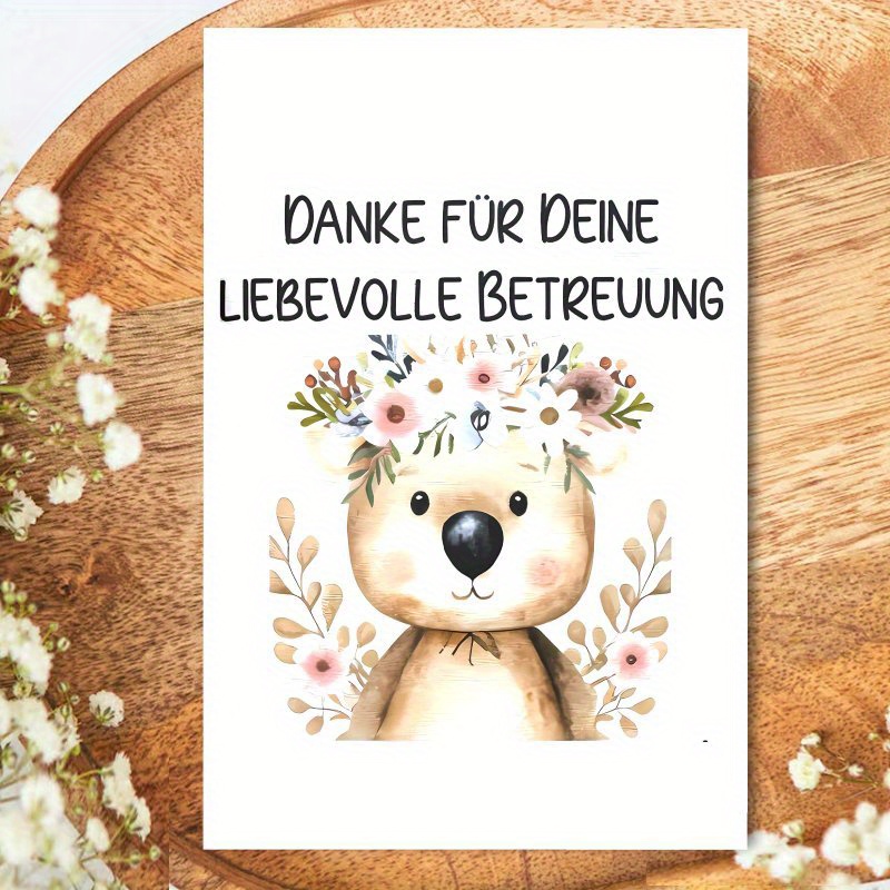 E-shop Interessante deutsche Kindergarten Abschiedskarte Geschenk . Lustige deutsche Kindergarten Abschiedskarte, an den Erzieher, für den Frühling,