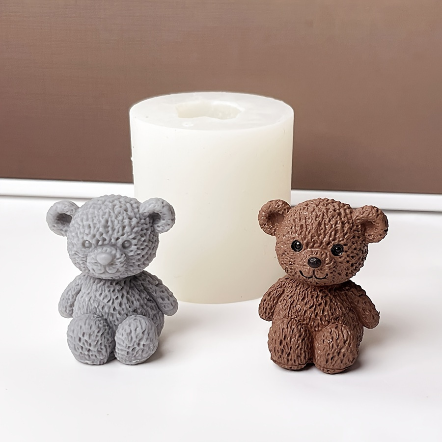 

1pc Teddy Bear-shaped Silicone Mold For Diy Crafts - Resin, Candles, Clay & More - , - Ideal For Creative Hobbyists, Diy Craft Supplies|intricate Mold | Crafting Mold, Silicone Molds For Crafts