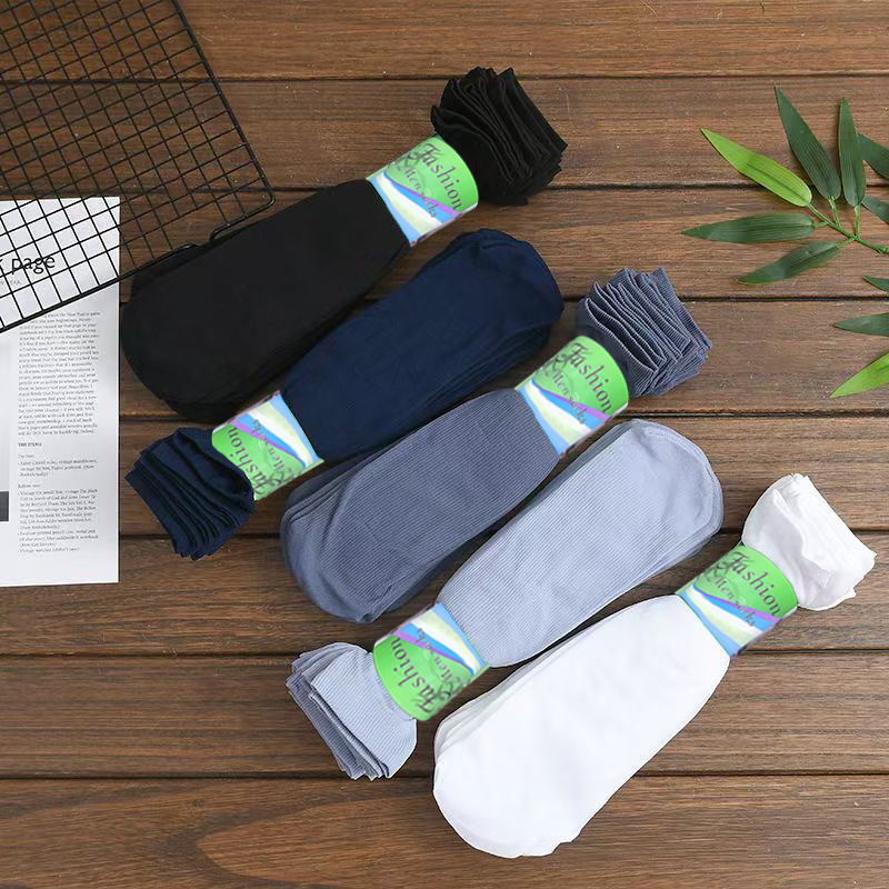 TEMU 40 Pairs Of Striped Men' Wire Socks, Soft And Breathable , Summer, And Autumn, With Long Stripes. Suitable For Business Use As Well As A Holiday