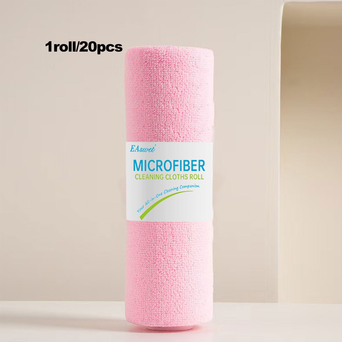 TEMU 1 Roll Large Reusable Microfiber Cleaning Cloth Roll - Thick Suitable For Kitchen, Windows, Cars, Multi- Tear-off Towels With Super Absorbent