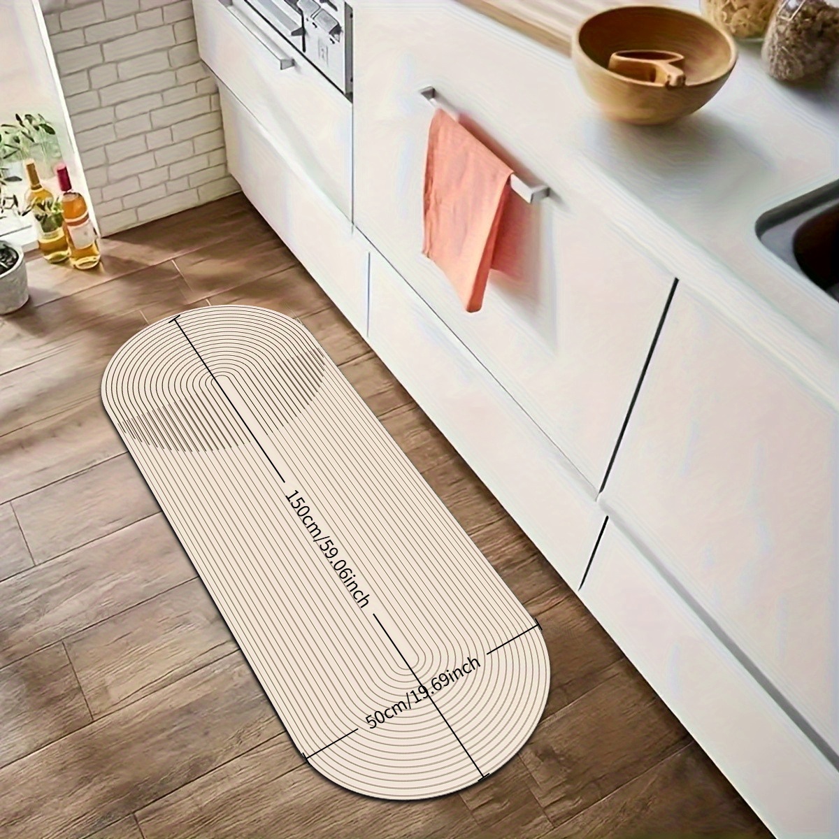 IMVE Diatomite Bath Mat, Non-Slip and Comfortable