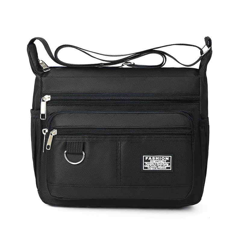 TEMU Multi-zipper Pocket Men Shoulder Crossbody Bag, Large Space Casual Messenger Bag For Outdoor Daily Use