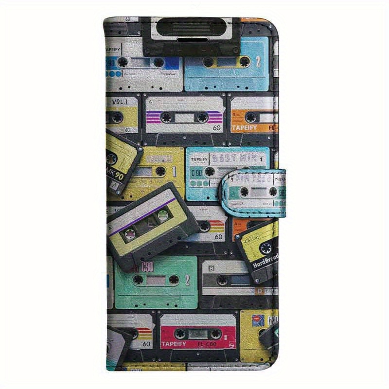 TEMU Phone Case: 2d Flat Magnetic Tape Flip Wallet Case For S8 S9 S10 M10 A30s A50s Note 10 20 A10s A20s A51 A71 S20 A11 A31 S21 A42 A12 A16 A32 A52s