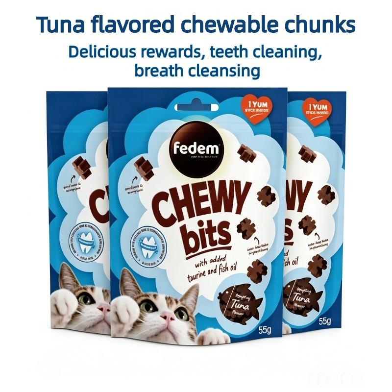  tuna flavored chewable that cats can dogs the early months can which     can clean teeth and massage gums Product details 0