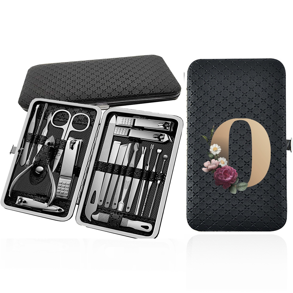 Portable 19pcs Nail Clipper Set with Beauty Tools