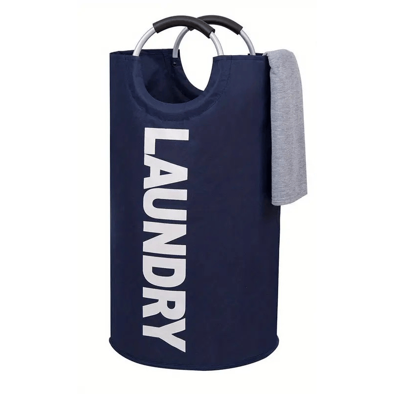 TEMU Oversized Bohemian Style Fabric Laundry Basket With Handles - Freestanding High-backed Chair Style Dirty Clothes Hamper, Suitable For Bedroom,