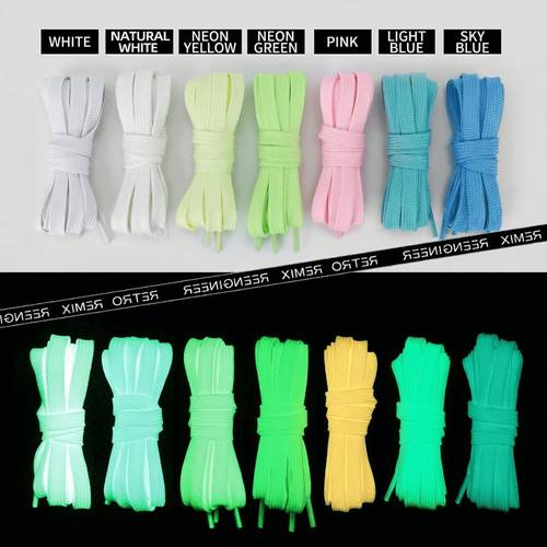 14 in the dark shoelaces 7 pairs 1 2m thick nylon no battery needed machine washable slip resistant for parties dancing skating casual wear