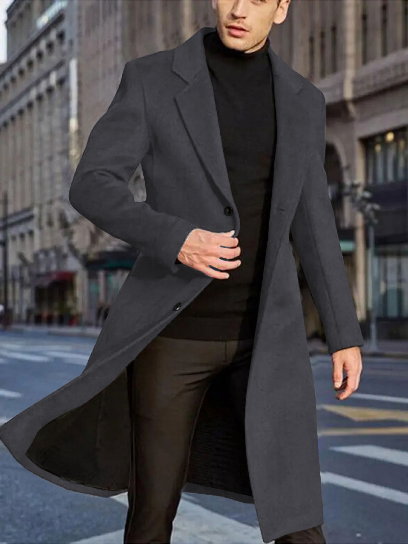 Abrigos Largos Ropa De Mujer Estilo Masculino Abrigo Largo