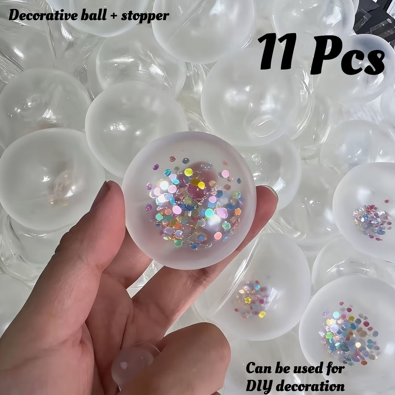TEMU 11 Sets Of Decorative Balls, Handmade To Create Your Own Relaxation Ball, Suitable For Relaxation, Party Gifts, And Decoration. A Must-have For