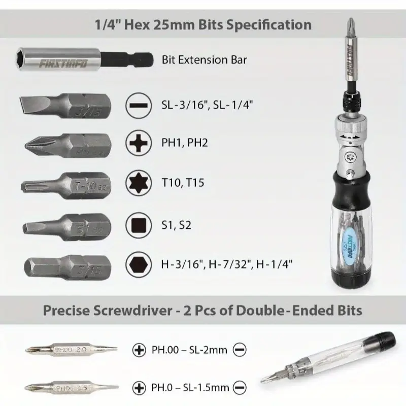 14pcs high torque steel balls ratchet screwdriver set with transparent handle, bits for watch and glasses repair, watch repair tools, ergonomic grip, precision engineering, multitool screwdriver, repairers, , durable construction, diy enthusiasts Product details 5