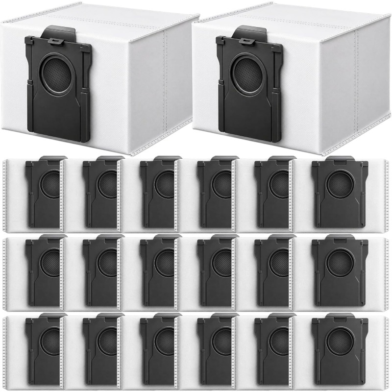 TEMU 20-pack Dust Bags, Compatible With For X60 Max/x50 Ultra/x40 Ultra/x30 Ultra/l60 Pro/l50 Ultra/l40 2/l10s Ultra, 3.2l Large Capacity Activated